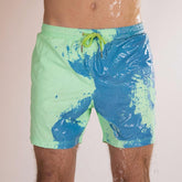 Men's Color Changing Shorts Temperature Sensitive Color Changing Swim Trunks